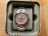 Buy Shop Fossil Perfect Boyfriend Taupe Dial Silver Steel Strap Watch for Women - ES4146 USA Online