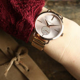 Buy Shop Michael Kors Portia Rose Gold Dial Two Tone Steel Strap Watch for Women - MK3706 USA Online