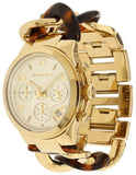 Buy Shop Michael Kors Runway Gold Dial Two Tone Steel Strap Watch for Women - MK4222 USA Online