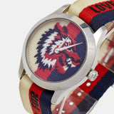 Buy Shop Gucci G Timeless Quartz White Red Blue Dial Multicolored NATO Strap Watch For Men - YA1264059 USA Online