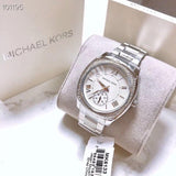 Buy Shop Michael Kors Bryn Quartz Silver Dial Silver Steel Strap Watch For Women - MK6133 USA Online
