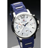 Buy Shop Tommy Hilfiger Claudia White Dial Blue Steel Strap Watch for Women - 1781746 USA Online