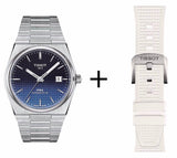 Buy Shop Tissot Powermatic 80 Automatic Gradient Blue Dial Silver Steel Strap Watch for Men - T137.407.11.051.01 USA Online