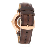 Buy Shop Daniel Wellington Bristol Black Dial Brown Leather Strap Watch For Men - DW00100125 USA Online