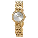 Buy Shop Versace V Flare Diamonds Silver Dial Gold Steel Strap Watch for Women - VEBN00918 USA Online