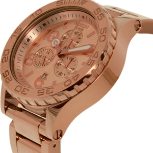 Buy Shop Nixon 42-20 Chrono Rose Gold Dial Rose Gold Steel Strap Watch for Men - A037-897 USA Online