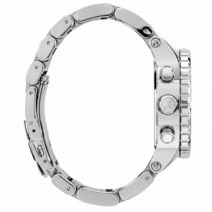 Buy Shop Nixon 42-20 Chrono Silver Dial Silver Steel Strap Watch for Men - A037-945 USA Online
