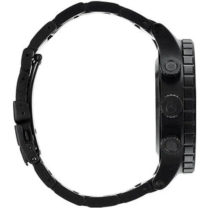 Buy Shop Nixon 48-20 Chrono Black Dial Black Steel Strap Watch for Men - A486-1320 USA Online