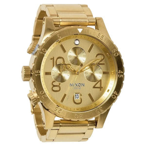 Buy Shop Nixon 48-20 Chrono Gold Dial Gold Steel Strap Watch for Men - A486-502 USA Online