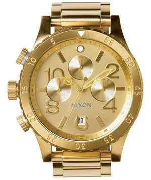 Buy Shop Nixon 48-20 Chrono Gold Dial Gold Steel Strap Watch for Men - A486-502 USA Online