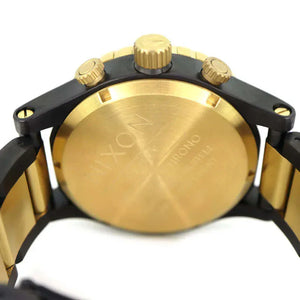 Buy Shop Nixon 51-30 Chrono Black Dial Two Tone Steel Strap Watch for Men - A083-595 USA Online