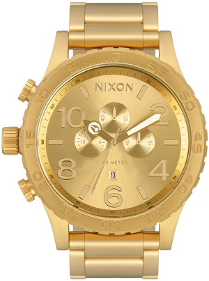 Buy Shop Nixon 51-30 Chrono Gold Dial Gold Steel Strap Watch for Men - A083-502 USA Online