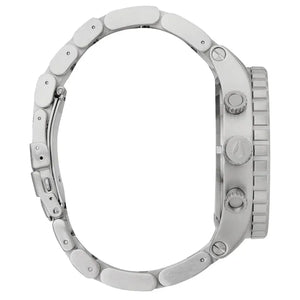 Buy Shop Nixon 51-30 Chrono Grey Dial Silver Steel Strap Watch for Men - A083-2064 USA Online