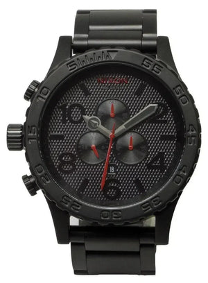 Buy Shop Nixon 51-30 Chronograph Black Dial Black Steel Strap Watch for Men - A083-2298 USA Online