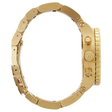 Nixon 42-20 Chrono Gold Dial Gold Steel Strap Watch for Men - A037-502