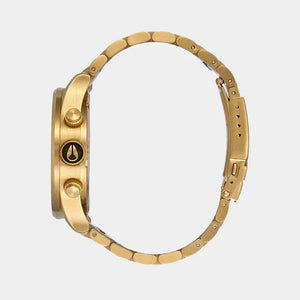 Buy Shop Nixon Sentry Chrono Black Dial Gold Steel Strap Watch for Men - A386-510 USA Online