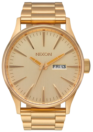 Buy Shop Nixon Sentry Gold Dial Gold Steel Strap Watch for Men - A356-502 USA Online