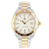 Buy Shop Tag Heuer Aquaracer Quartz White Dial Two Tone Steel Strap Watch for Men - WAY1120.BB0930 USA Online