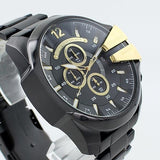 Buy Shop Diesel Mega Chief Chronograph Black Dial Black Steel Strap Watch For Men - DZ4338 USA Online