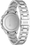 Hugo Boss Novia Black Dial Silver Steel Strap Watch for Women - 1502614