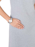 Buy Shop Michael Kors Garner Analog Silver Dial Silver Steel Strap Watch For Women - MK6407 USA Online