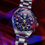 Buy Shop Tag Heuer Formula 1 Gulf Edition Chronograph Blue Dial Silver Steel Strap Watch for Men - CAZ101AT.BA0842 USA Online
