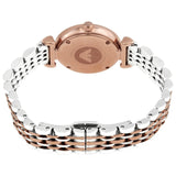 Buy Shop Emporio Armani Gianni T Bar Pink Dial Two Tone Steel Strap Watch For Women - AR11223 USA Online