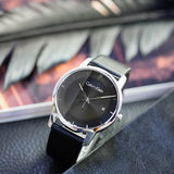Buy Shop Calvin Klein City Quartz Black Dial Black Leather Strap Watch for Men - K2G2G1C1 USA Online