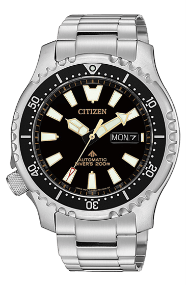 Buy Shop Citizen Promaster 200M Diver Fugu Asian Limited Edition Black Dial Silver Steel Strap Watch For Men - NY0090-86E USA Online