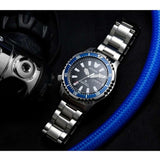 Citizen Promaster Fugu Limited Edition Diver's 200m Automatic Black Dial Silver Steel Strap Watch For Men - NY0098-84E