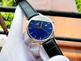 Buy Shop Tissot T Classic Tradition Blue Dial Black Leather Strap Watch For Men - T063.610.16.047.00 USA Online