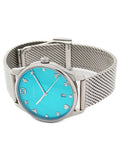 Buy Shop Gucci G-Timeless Turquoise Mother of Pearl Dial Silver Mesh Bracelet Watch For Women - YA126582 USA Online