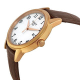 Buy Shop Tissot T Classic Carson Quartz White Dial Brown Leather Strap Watch for Men - T085.410.36.012.00 USA Online