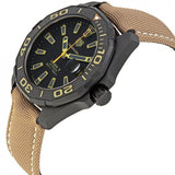 Buy Shop Tag Heuer Aquaracer 300 Calibre 5 Automatic Black Dial Brown Nylon Strap Watch for Men - WAY208C.FC6383 USA Online