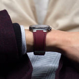 Buy Shop Guess Headline Multifunction Grey Dial Burgundy Silicone Strap Watch For Men - GW0571G4 USA Online