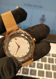 Buy Shop Swarovski Octea Nova Silver Dial Rose Gold Mesh Strap Watch for Women - 5650011 USA Online