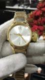 Buy Shop Calvin Klein Stately White Dial Gold Steel Strap Watch for Women - K3G2352W USA Online