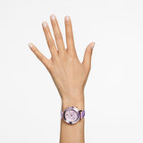 Buy Shop Swarovski Octea Lux Chrono Purple Dial Purple Leather Strap Watch for Women - 5632263 USA Online