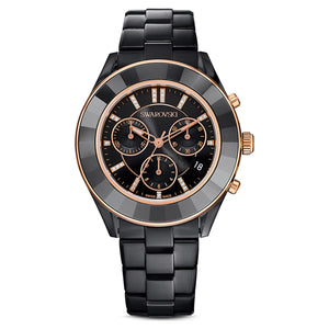 Buy Shop Swarovski Octea Lux Sport Black Dial Black Steel Strap Unisex Watch - 5610472 USA Online
