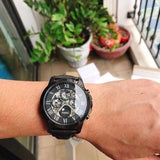 Buy Shop Fossil Grant Automatic Black Dial Black Leather Strap Watch for Men - ME3028 USA Online