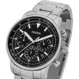 Buy Shop Fossil Goodwin Chronograph Black Dial Silver Steel Strap Watch for Men - FS5412 USA Online