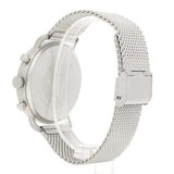 Buy Shop Emporio Armani Classic Chronograph Quartz Silver Dial Silver Mesh Bracelet Watch For Men - AR0390 USA Online