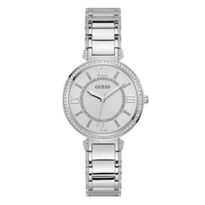 Buy Shop Guess Montage Quartz Silver Dial Silver Steel Strap Watch For Women - GW0588L2 USA Online