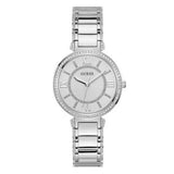 Buy Shop Guess Montage Quartz Silver Dial Silver Steel Strap Watch For Women - GW0588L2 USA Online