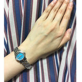 Buy Shop Marc Jacobs Amy Blue Dial Silver Steel Strap Watch for Women - MBM3274 USA Online