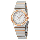 Buy Shop Omega Constellation Diamonds Mother of Pearl Dial Two Tone Steel Strap Watch for Women - 123.25.27.60.55.006 USA Online