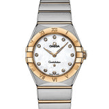 Buy Shop Omega Constellation Manhattan Mother of Pearl Dial Two Tone Steel Strap Watch for Women - 131.20.28.60.55.002 USA Online