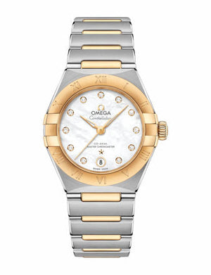 Buy Shop Omega Constellation Manhattan Mother of Pearl Dial Two Tone Steel Strap Watch for Women - 131.20.28.60.55.002 USA Online