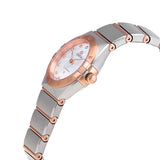 Buy Shop Omega Constellation Manhattan Quartz Diamonds Mother of Pearl Dial Two Tone Steel Strap Watch for Women - 131.20.25.60.55.001 USA Online
