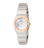 Buy Shop Omega Constellation Manhattan Quartz Diamonds Mother of Pearl Dial Two Tone Steel Strap Watch for Women - 131.20.25.60.55.001 USA Online